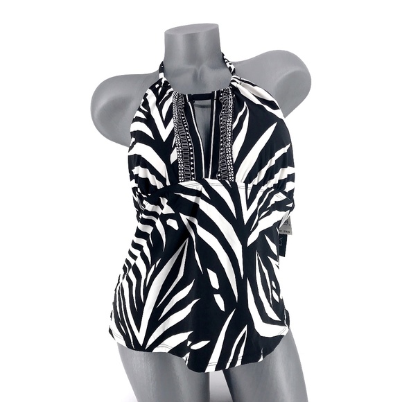 La Blanca Other - La Blanca | Sevilla Scarf High Neck Tankini Top